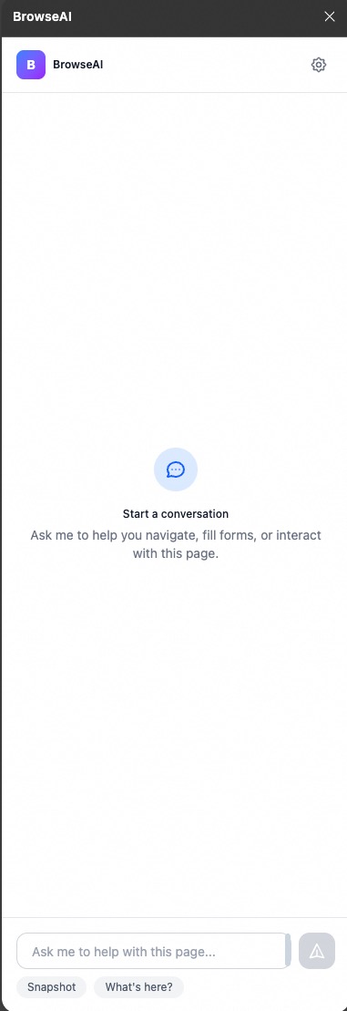BrowseAI Interface